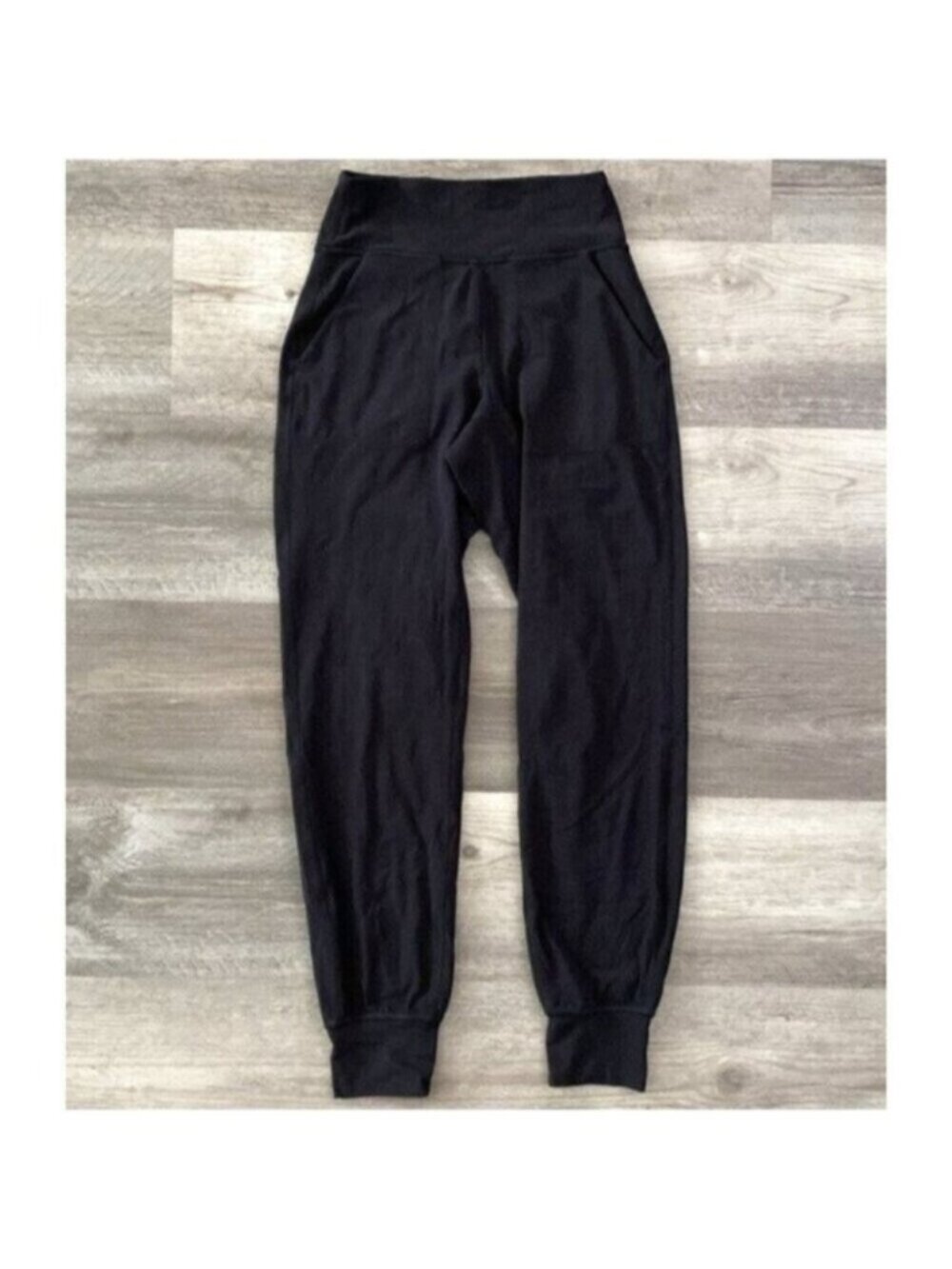 lululemon Align Joggers Womens 2 Black Loungewear Pants Athleisure Pockets Yoga